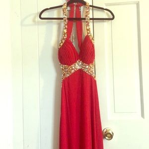 Red prom dress